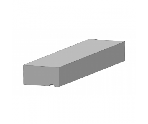 Betonlatei grijs 1200x100x60 mm