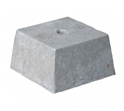 Betonpoer 30x30x20 cm met gat