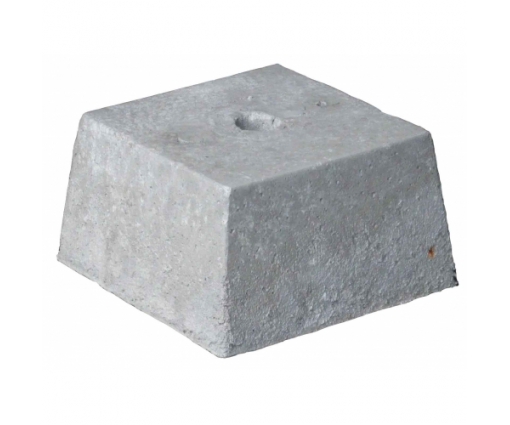 Betonpoer 30x30x20 cm met gat