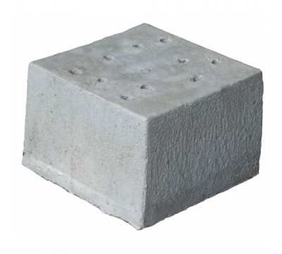 Betonpoer 30x30x20 cm met 10 gaten