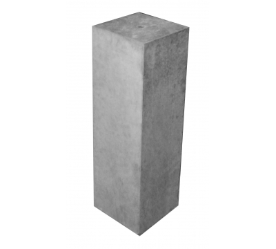 Betonpoer 15x15x50 cm met strakke rand antraciet