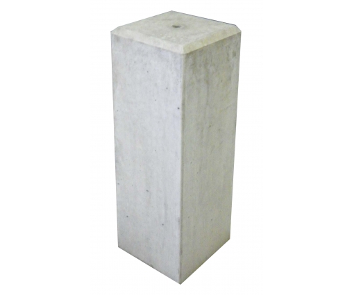 Betonpoer 17x17x50 cm met vellingkant